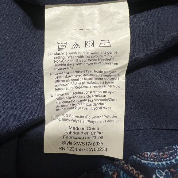 Highline Collective Paisley Print Long Sleeve Dress Women's Size 4 - Picture 4 of 4